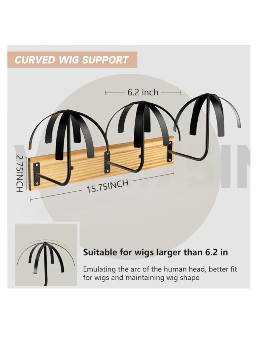 Wall-mounted Wig Storage